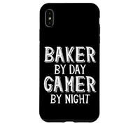 Custodia per iPhone XS Max Baker By Day Gamer By Night Funny Local Pastry Bakery Owner