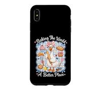 Custodia per iPhone XS Max Baking The World A Better Place Cute Goose Pun Bake Design