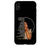 Custodia per iPhone XS Max Bambini Black Pride Girls I Am Black Girl Magic Leopard Cheetah