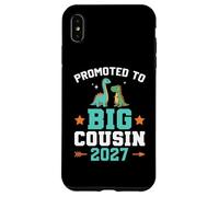 Custodia per iPhone XS Max Bambini promossi a Big Cousin 2027 Dinosaur New Baby Shower