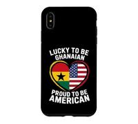 Custodia per iPhone XS Max Bandiera americana Lucky To Be Ghanaian Proud