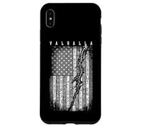 Custodia per iPhone XS Max Bandiera americana vichinga vintage USA rune Lightning Valhalla