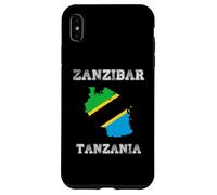 Custodia per iPhone XS Max Bandiera della Tanzania Distressed Zanzibar Pride