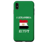 Custodia per iPhone XS Max Bandiera dell'Egitto Distressed Alessandria Pride