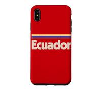 Custodia per iPhone XS Max Bandiera Ecuador retrò rosso