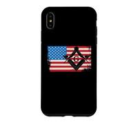 Custodia per iPhone XS Max Bandiera USA Massoneria Massoneria Americana