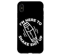Custodia per iPhone XS Max Bar Alcohol I'm Here To Shake it Up Citazione divertente Barista