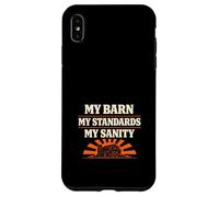 Custodia per iPhone XS Max Barn Rules Horse Barn Authority Humor Proprietario Trainer Confine