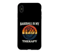 Custodia per iPhone XS Max Baseball Is My Therapy Vintage Retro Glove Player