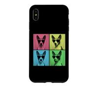Custodia per iPhone XS Max Basenji Pop Art Divertente Dog Lover Basenji Photo Booth