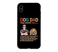 Custodia per iPhone XS Max Basset Hound Dog Dad Definition Funny Fathers Day