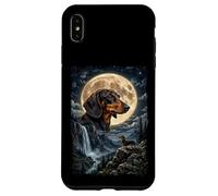 Custodia per iPhone XS Max Bassotti con Luna - cani