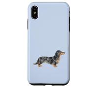 Custodia per iPhone XS Max Bassotto A Capelli Lunghi Nero E Crema