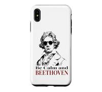 Custodia per iPhone XS Max Be Calm and Beethoven - Gioco di parole con musica classica divertente