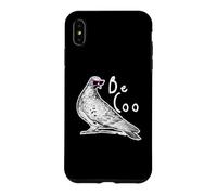 Custodia per iPhone XS Max Be Coo Pigeon, uccelli, retrò, occhiali da sole, natura, divertimento, estate