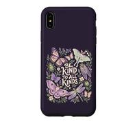 Custodia per iPhone XS Max Be Kind Farfalla Falena Libellula Natura Citazione