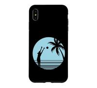 Custodia per iPhone XS Max Beachvolley sulla sabbia sotto le palme