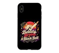 Custodia per iPhone XS Max Beauty Brains And A Black Belt - Combattenti di karate retrò da donna