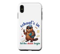 Custodia per iPhone XS Max Beaver Back To School Vibes Scuole In Let The Chaos Begin