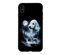 Custodia per iPhone XS Max Bedlington Terrier Howling to the Moon Retro Anni '90
