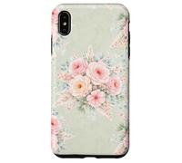 Custodia per iPhone XS Max Begonie Provinciali Vintage Paese Francese Salvia Morbida