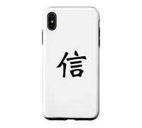 Custodia per iPhone XS Max Belief Kanji/calligrafia giapponese cinese Faith Design