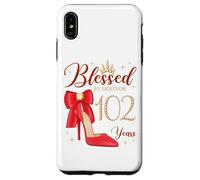Custodia per iPhone XS Max Benedetto da Dio per 102 anni 102° compleanno regina