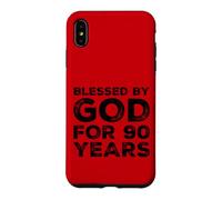Custodia per iPhone XS Max Benedetto da Dio per 90 anni impressionante 90° compleanno festa