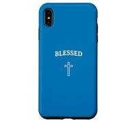 Custodia per iPhone XS Max Benedetto Semplice Minimalistico Religioso Fede Cristiana