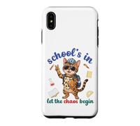 Custodia per iPhone XS Max Bengala Cat Back School Vibes Scuole In Let The Chaos Begin