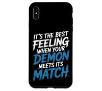 Custodia per iPhone XS Max Best Feeling When Your Demon Meets Its Match |-