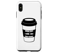Custodia per iPhone XS Max Bevi prima il caffè e poi pagaia in kayak