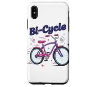 Custodia per iPhone XS Max Bi-Cycle Bisessuale Pride Bandiera Colori Bicicletta Pun Design