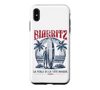 Custodia per iPhone XS Max Biarritz France Surf Summer - Stampa invecchiata