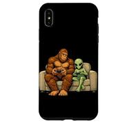 Custodia per iPhone XS Max Bigfoot Alien Giocare Videogiochi Credenti extraterrestri