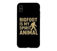 Custodia per iPhone XS Max Bigfoot Is My Spirit Animal Funny Sasquatch Retro Design