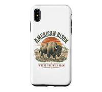 Custodia per iPhone XS Max Bisonte Americano Dove Il Vagare Selvaggio