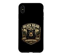 Custodia per iPhone XS Max Black Bear Supply Co Wilderness Goods - Spilla vintage