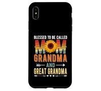 Custodia per iPhone XS Max Blessed To Be Called Mom Grandma Great Grandma Mother's Day