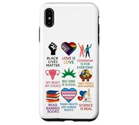Custodia per iPhone XS Max BLM Human Rights Feminism Trans Science Books LGBTQ Kindness