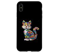 Custodia per iPhone XS Max Blocchi da costruzione per bambini Master Builder Cat Brick Builder