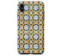 Custodia per iPhone XS Max Blu Bianco Giallo Portogallo Lisbona Tile Pattern