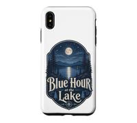 Custodia per iPhone XS Max Blue Hour at the Lake Badge Lakecore Estetica