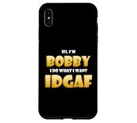 Custodia per iPhone XS Max Bobby Costume IDGAF Funny Meme Halloween Bob Costume Bobbys