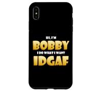 Custodia per iPhone XS Max Bobby Costume IDGAF Funny Meme Halloween Costume For Bobbys