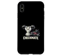 Custodia per iPhone XS Max Bodybuilding Chess Piece Sollevamento Pesi King Sconfitta
