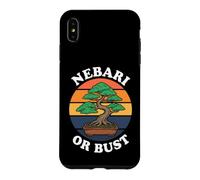 Custodia per iPhone XS Max Bonsai Tree Nebari Or Bust Vintage Sunset Gardening