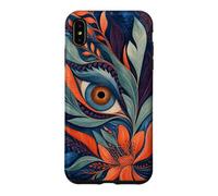 Custodia per iPhone XS Max Botanico Occhio Come Simbolo Astratto Simbolo Mistico Estetica