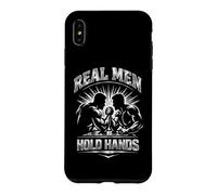 Custodia per iPhone XS Max Braccio Wrestling Due Uomini Muscolosi Arm-Wrestle Grip Hook Pin