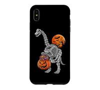 Custodia per iPhone XS Max Brachiosaurus Apatosaurus Dinosauro Scheletro Zucca Dino Boy